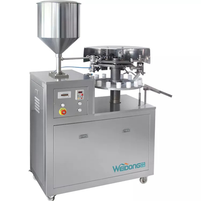 Leakproof Balm Cosmetic Liquid Filling Machine 0.6-0.8Mpa ใช้งานได้จริง