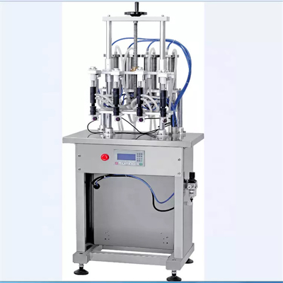เครื่องบรรจุขวดน้ำหอม 380V 50HZ, เครื่องบรรจุของเหลวสูญญากาศ 4 หัว