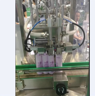 Servo Motor PLC เครื่องบรรจุของเหลวเครื่องสำอาง 2 หัวสำหรับขวดแก้ว