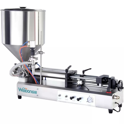 50-600ML วางเครื่องบรรจุอัตโนมัติ 0.6Mpa สำหรับขวดพลาสติกแก้ว
