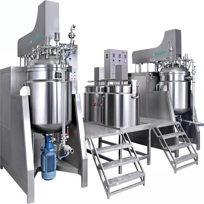 220V 380V Skin Care Cosmetic Emulsifier Mixer Homogenizer ใช้งานได้จริง