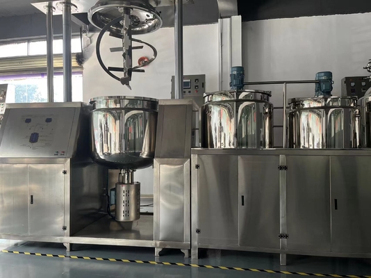 SUS304 SUS316 เครื่องผสมสูญญากาศ Homogenizer, เครื่องผลิตเครื่องสำอางที่รั่วซึม
