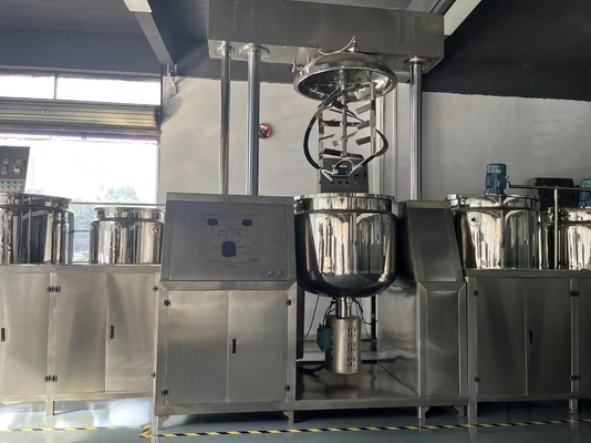 SUS304 SUS316 เครื่องผสมสูญญากาศ Homogenizer, เครื่องผลิตเครื่องสำอางที่รั่วซึม