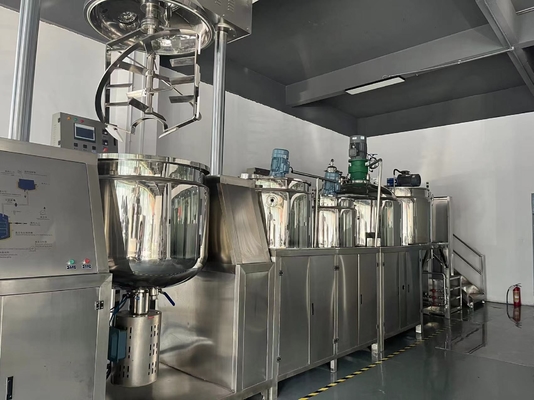 SUS304 SUS316 เครื่องผสมสูญญากาศ Homogenizer, เครื่องผลิตเครื่องสำอางที่รั่วซึม