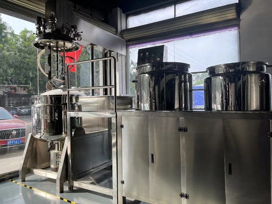SUS304 SUS316 เครื่องผสมสูญญากาศ Homogenizer, เครื่องผลิตเครื่องสำอางที่รั่วซึม