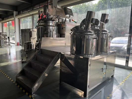 5-2000L เครื่องสำอางสูญญากาศ Homogenizing Emulsifying Mixer 7.5 kW 220V 380V