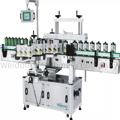 SUS304 PLC เครื่องติดฉลากสติกเกอร์สองด้าน, เครื่องติดฉลากอัตโนมัติ Antirust