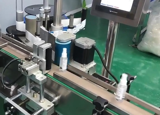 SUS304 PLC เครื่องติดฉลากสติกเกอร์สองด้าน, เครื่องติดฉลากอัตโนมัติ Antirust