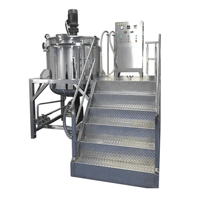 เครื่องผสมเครื่องทำสุญญากาศ Emulsifying Homogenizer Tank SUS304/316 เครื่องจักรผสมและผสมอิมัลชันขนาดใหญ่