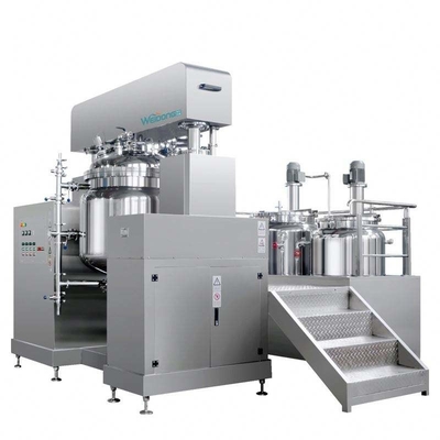 SUS304 316 เครื่องผสมอิมัลซิไฟเออร์ให้เป็นเนื้อเดียวกันแบบสุญญากาศสำหรับวางเครื่องสำอาง