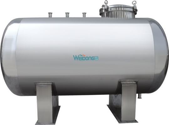 ถังเก็บน้ำสแตนเลสปลอดเชื้อสำหรับน้ำบริสุทธิ์ความจุ 50L ถึง 20T
