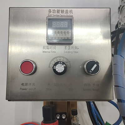 25pcs / min เครื่องปิดฝากึ่งอัตโนมัติเบาและใช้งานง่าย 220V 50HZ