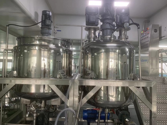 50-5000L เครื่องผสมเอมูลซีเฟอร์เครื่องสําอาง เครื่องแปรรูปสารเคมี 1 ปี การรับประกัน