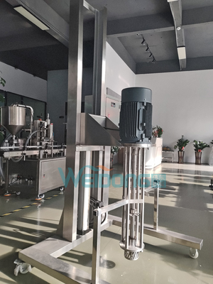 5L-2000L เครื่องผสมเอมูลซีเฟียร์เครื่องสําอางด้วย 0.37kw-15kw มอเตอร์พกพาพนูมาติกยก