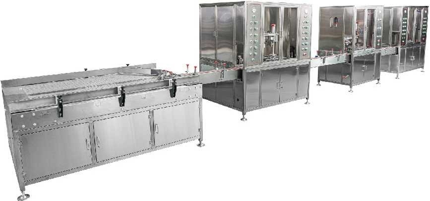 สายการผลิตบรรจุสเปรย์อัตโนมัติความเร็วสูง 90 ขวด / นาที 1.1kw