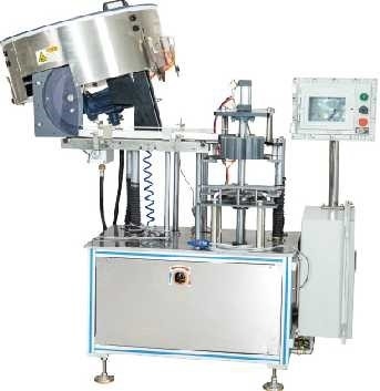 เครื่องปิดฝาเกลียวระบบบรรจุภัณฑ์อัตโนมัติ 150 ขวด / นาที PLC