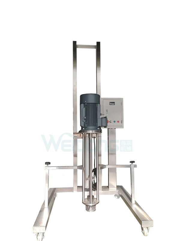 5L-2000L เครื่องผสมเอมูลซีเฟียร์เครื่องสําอางด้วย 0.37kw-15kw มอเตอร์พกพาพนูมาติกยก